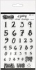 Numerology - Dyan Reaveley's Dylusions Clear Stamps 4"X8"