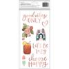 Saturday Afternoon Phrase & Icons Foam & Cardstock Thickers - OneCanoeTwo