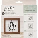 Oh Happy Days With Insert American Crafts Pocket Frames Insert Kit