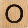 O Wood Alphabet Tile - 2 Inch