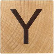 Y Wood Alphabet Tile - 2 Inch