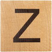 Z Wood Alphabet Tile - 2 Inch