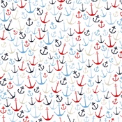 Anchors Aweigh Paper - Deep Blue Sea - Carta Bella