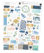 Indigo & Ivy Gold Foiled Stickers - Pink Paislee