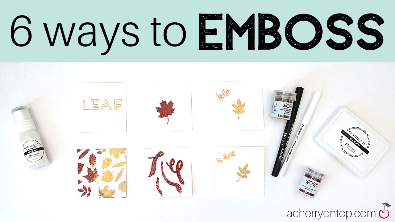 What is Embossing & the Main Embossing Techniques