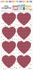 Glitter Heart Stickers - Slice of Life - Amy Tangerine