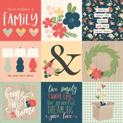 4x4 Elements Paper - So Happy Together - Simple Stories