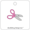 Pink Scissors Collectible Pins - Doodlebug