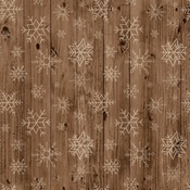 Wooden Snowflakes Paper - Warm & Cozy - Echo Park