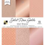 Solid Rose Golds - DCWV Single-Sided Cardstock Stack 6"X6"