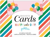 Happy Cake Day Boxed Card Set - Pebbles