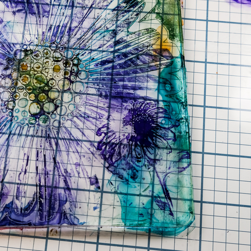 Gel Printing with Alcohol Inks: A Cherry On Top