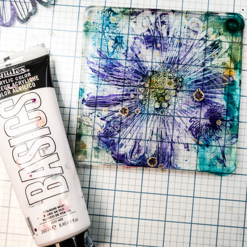 Gel Printing with Alcohol Inks: A Cherry On Top