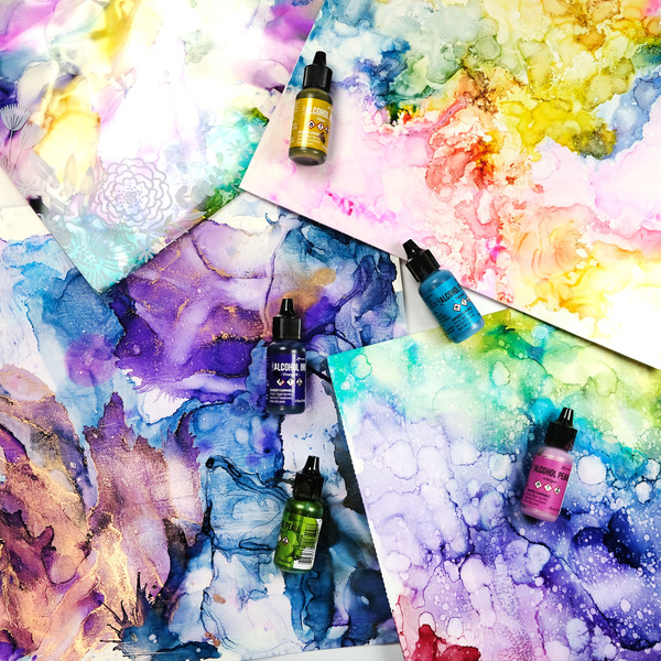 How To Use Alcohol Inks on Watercolor Paper