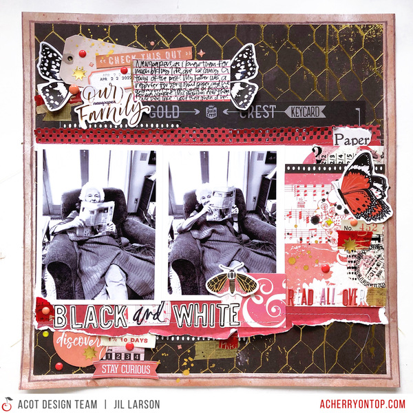 Newspaper Scrapbook Layout – The Cherry Blog