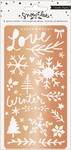 Snowflake Copper Metal Stencil - Crate Paper