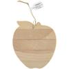 Craft Decor Apple Wood Ornament W/Twine