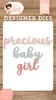 Precious Baby Girl Word Die Set - Echo Park