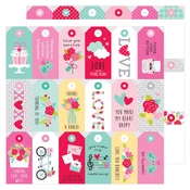 Kissing Tag Paper - Love Notes - Doodlebug