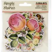 Floral Bits & Pieces Die-Cuts - Simple Vintage Garden District - Simple Stories