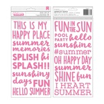Puffy Phrase Thickers - Sun and Fun - Pebbles