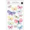 Butterflies Dimensional Stickers - Pink Paislee