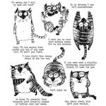 Snarky Cat Tim Holtz Cling Stamps