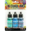 Teal/Blue Spectrum Tim Holtz Alcohol Ink Kit - Ranger