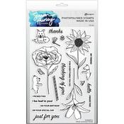 Flower Picking Friends Clear Stamps 