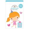 Party Girl Doodle-Pops 3D Stickers - Hey Cupcake - Doodlebug