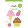 Sweet Treats Doodle-Pops 3D Stickers - Hey Cupcake - Doodlebug