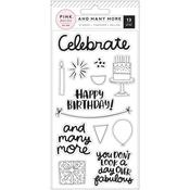 And Many More Clear Acrylic Stamps - Pink Paislee