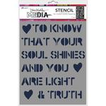 Soul Shines Dina Wakley Media Stencils