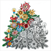 Christmas Tree - Design Works/Zenbroidery Stamped Embroidery 10"X10"