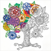 Tree - Design Works/Zenbroidery Stamped Embroidery 10"X10"
