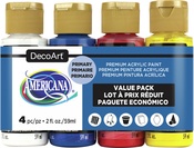 Primary - Americana Acrylics Value Pack 4/Pkg