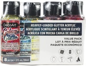 Multi-Color - DecoArt Galaxy Glitter Value Pack 8/Pkg