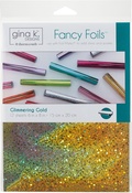 Glimmering Gold - Gina K Designs Fancy Foil 6"X8" 12/Pkg