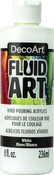 White - DecoArt FluidArt Ready-To-Pour Acrylic Paint 8oz
