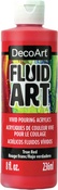 True Red - DecoArt FluidArt Ready-To-Pour Acrylic Paint 8oz