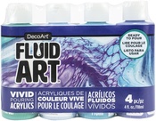 Lagoon - DecoArt FluidArt Paint Pouring Value Pack 4/Pkg
