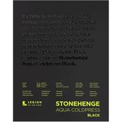 Black 140lb - Stonehenge Aqua Block Coldpress Pad 8"X10"