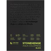 Black 140lb - Stonehenge Aqua Block Coldpress Pad 9"X12"