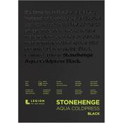Black 140lb - Stonehenge Aqua Block Coldpress Pad 10"X14"