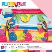 Primary/Textured - American Crafts Precision Cardstock Pack 80lb 12"X12" 60/Pkg