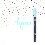 Aqua - Tombow Dual Brush Marker