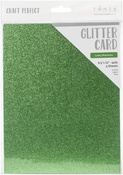 Lucky Shamrock - Craft Perfect Glitter Cardstock 8.5"X11" 5/Pkg