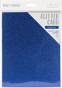 Midnight Topaz - Craft Perfect Glitter Cardstock 8.5x11
