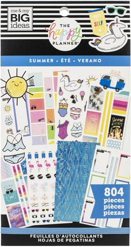 Summer, 804/Pkg - Happy Planner Sticker Value Pack - Me & My Big Ideas -  The Happy Planner