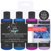 Galaxy Surge - Color Pour Magic Pre-Mixed Paint Kit - American Crafts